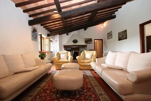 TV, fireplace, DVD player, video library