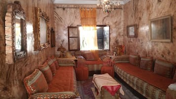 Télévision, cheminée, lecteur de DVD, chaßne hi-fi