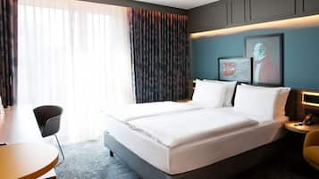 Allergivenligt sengetøj, skrivebord, arbejdsområde til bærbare computere