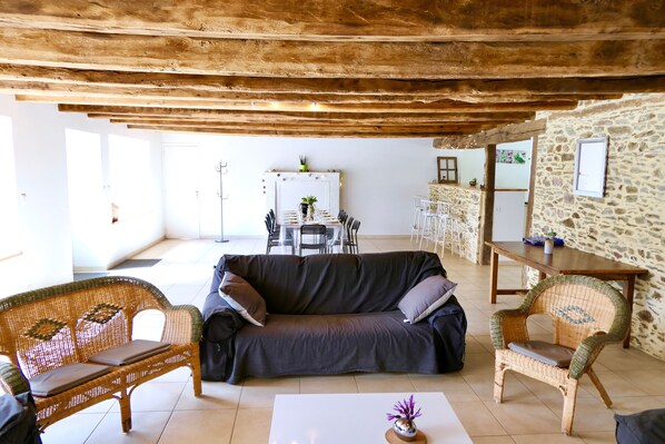 Fernseher, Videospiele, DVD-Player, Tischtennisplatte