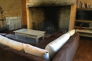 Televisión, chimenea y tenis de mesa 