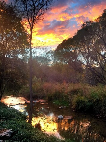 The lingering sunsets are beyond beautiful, why go anywhere, just float here