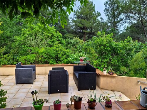 Villa in the quiet of a large pine forest