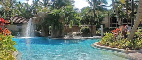 A heated pool