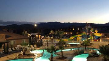 Beheizter Pool, Sonnenschirme