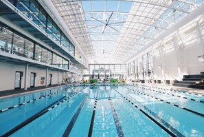 Indoor pool, a heated pool