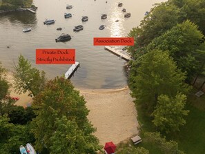 Vlak bij het strand