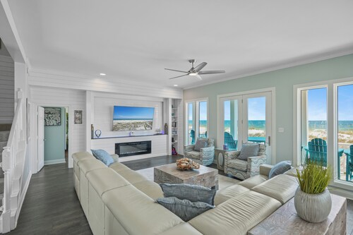 Ruhiges Haus am Strand ~ 4 Schlafzimmer am Strand mit ~ Spielzimmer des Balkons!