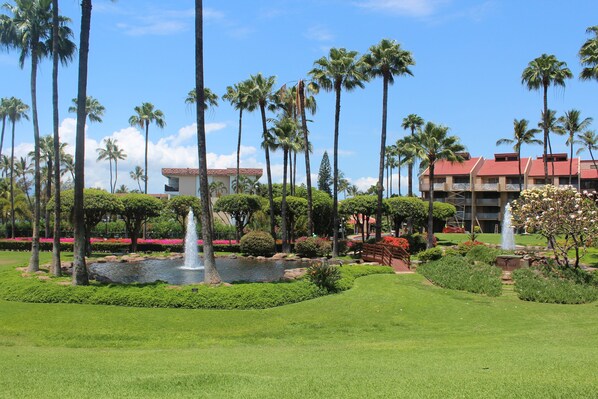 Property grounds - BUILDING 10 Unit #107 1 bedroom/2bath, ground floor, large lanai, ocean view  (Kihei)