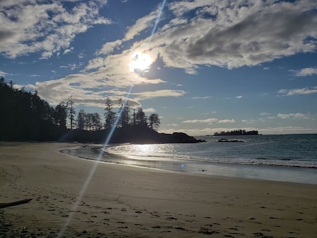 Beach. The Clearwater Cabin