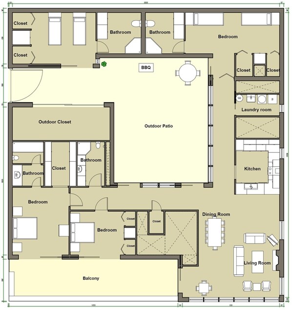 Floor plan - House 98 - Ocean View (Watsonville)