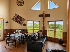 TV, fireplace, DVD player