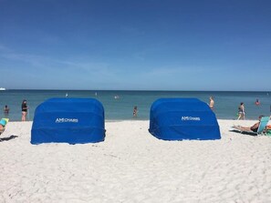 En la playa 