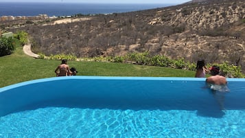 A heated pool
