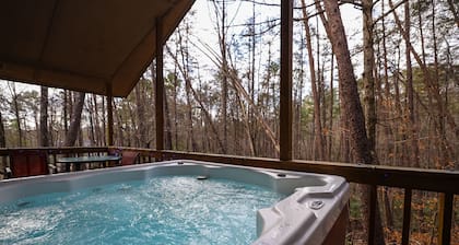 Cabaña con bañera de hidromasaje y futbolín