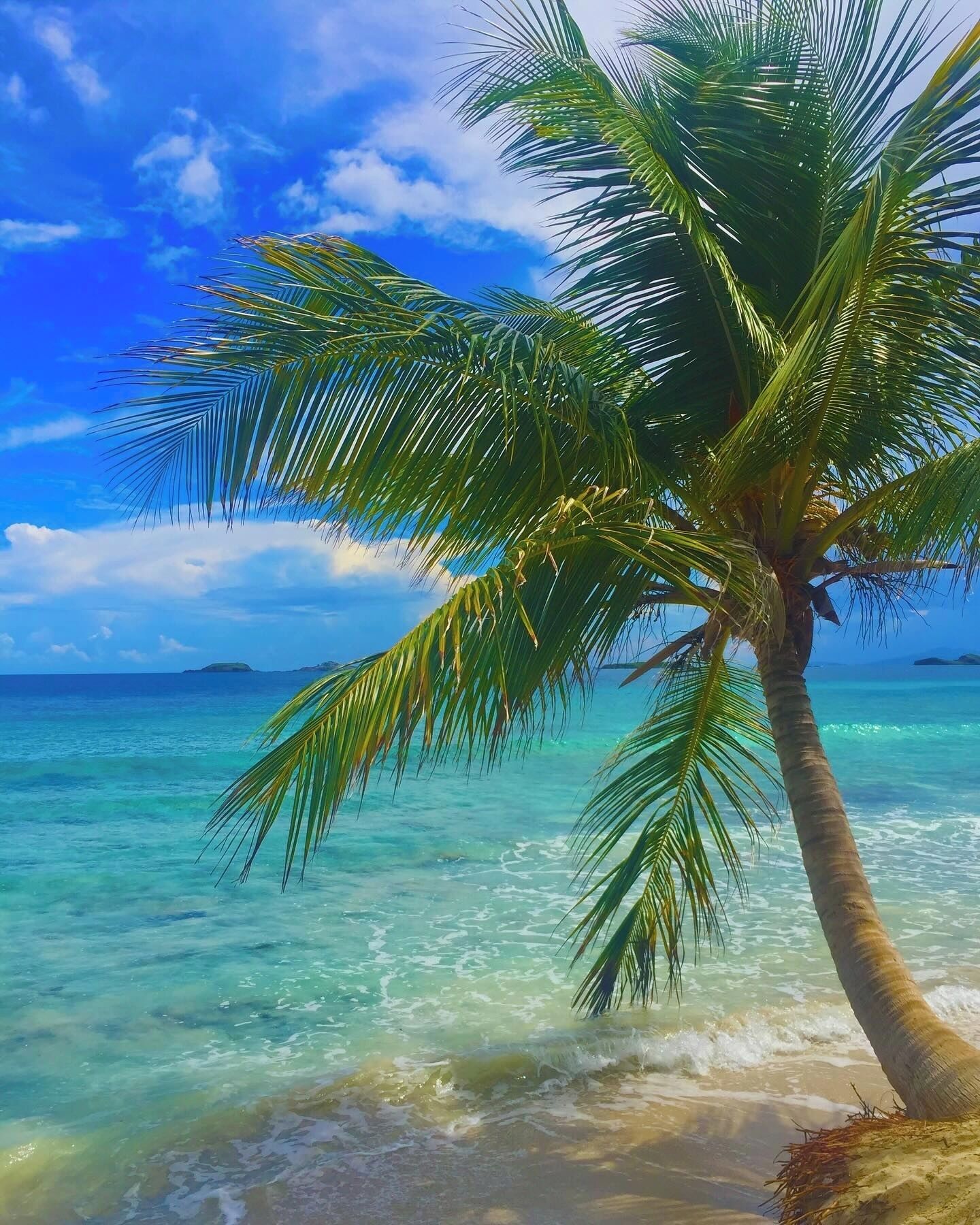 On the beach, sun-loungers, beach towels