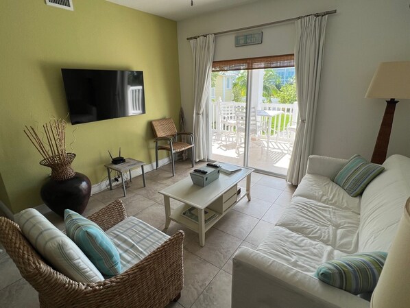 TV, foosball, table tennis, stereo