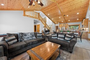 TV connectée, cheminée