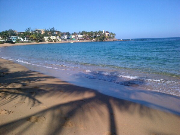 Sun-loungers, beach towels