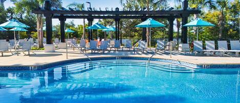 A heated pool