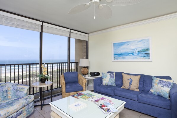 TV - New listing Owners Special Beachfront 2 BR Condo Incredible View Lcd TVs, WiFi (South Padre Island)