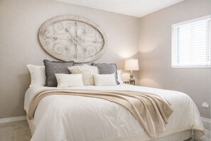 2 bedrooms, iron/ironing board, travel cot, WiFi