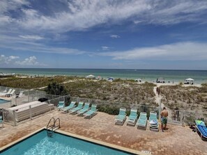 A heated pool