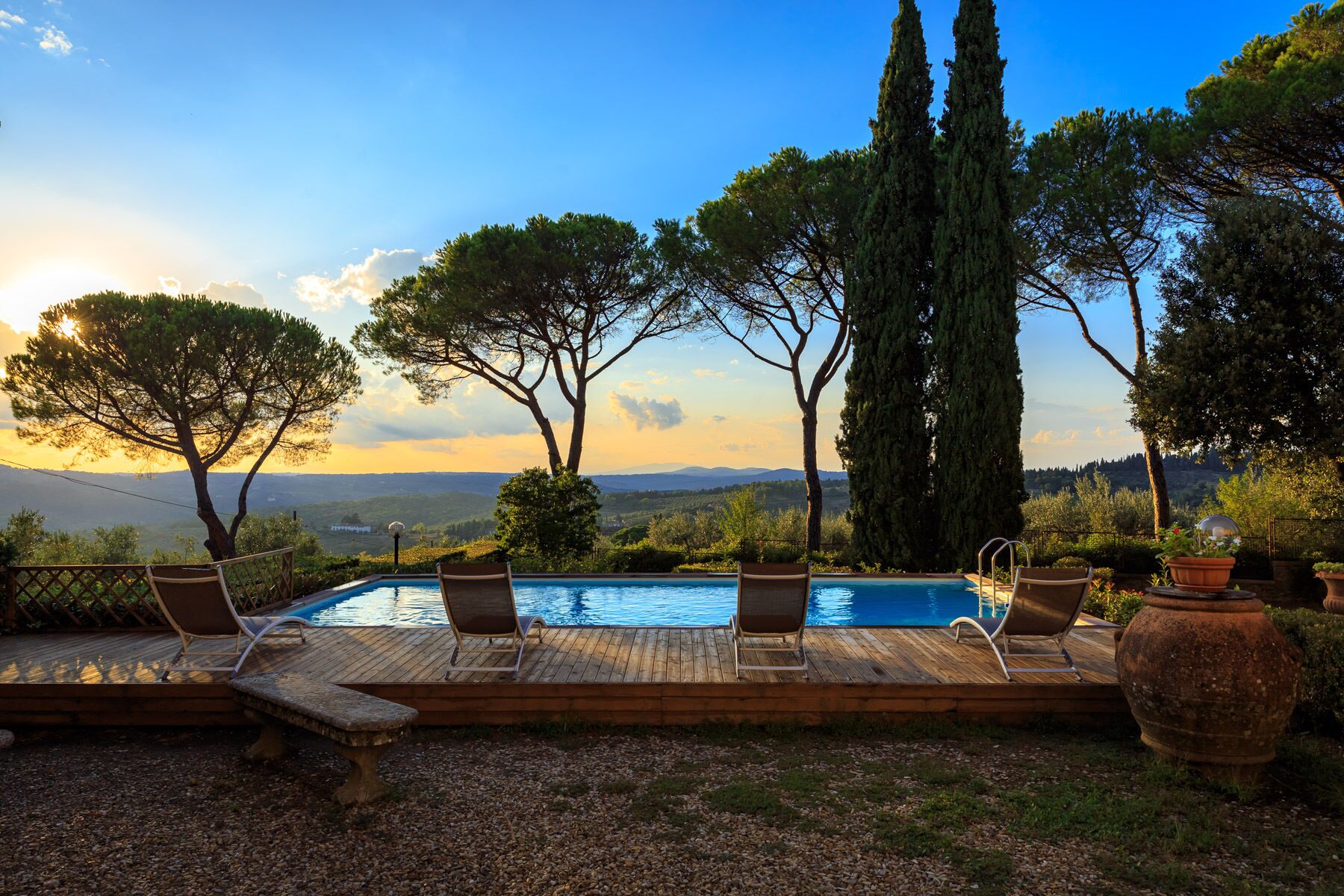 Una piscina riscaldata