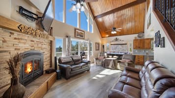 Smart-TV, Kamin, Videospiele, DVD-Player