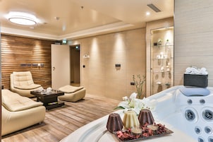 Sauna, hot tub, steam room, Turkish bath, body treatments