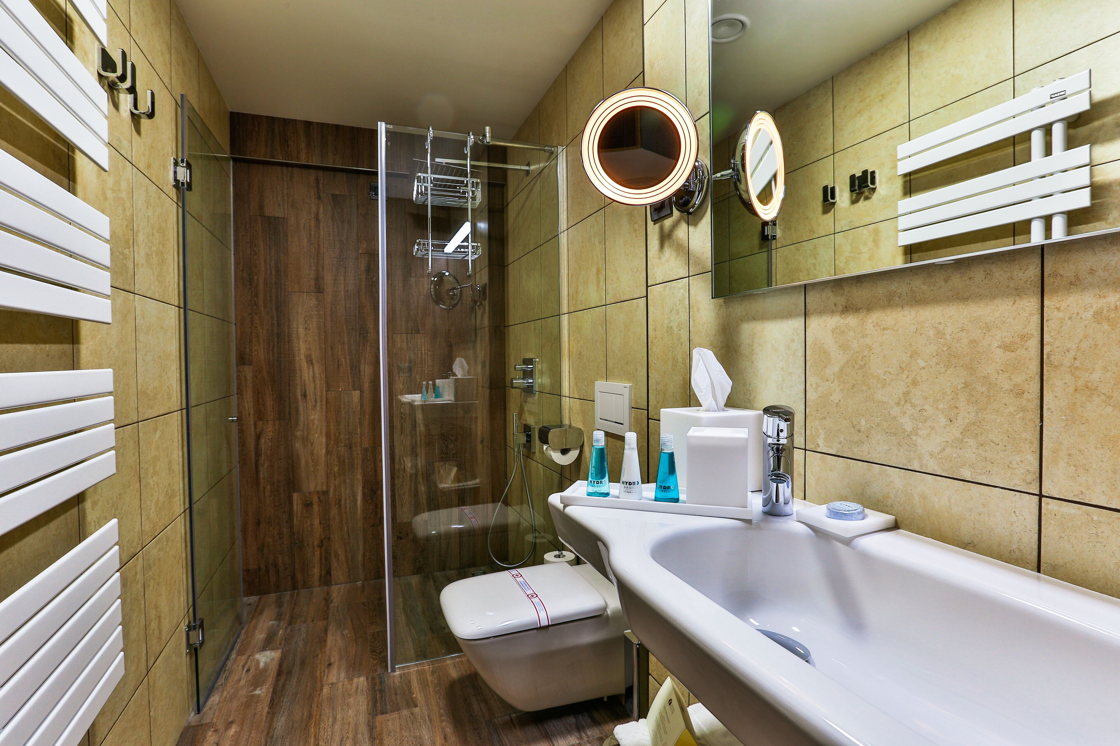 economy room | bathroom | shower, free toiletries, hair dryer, slippers