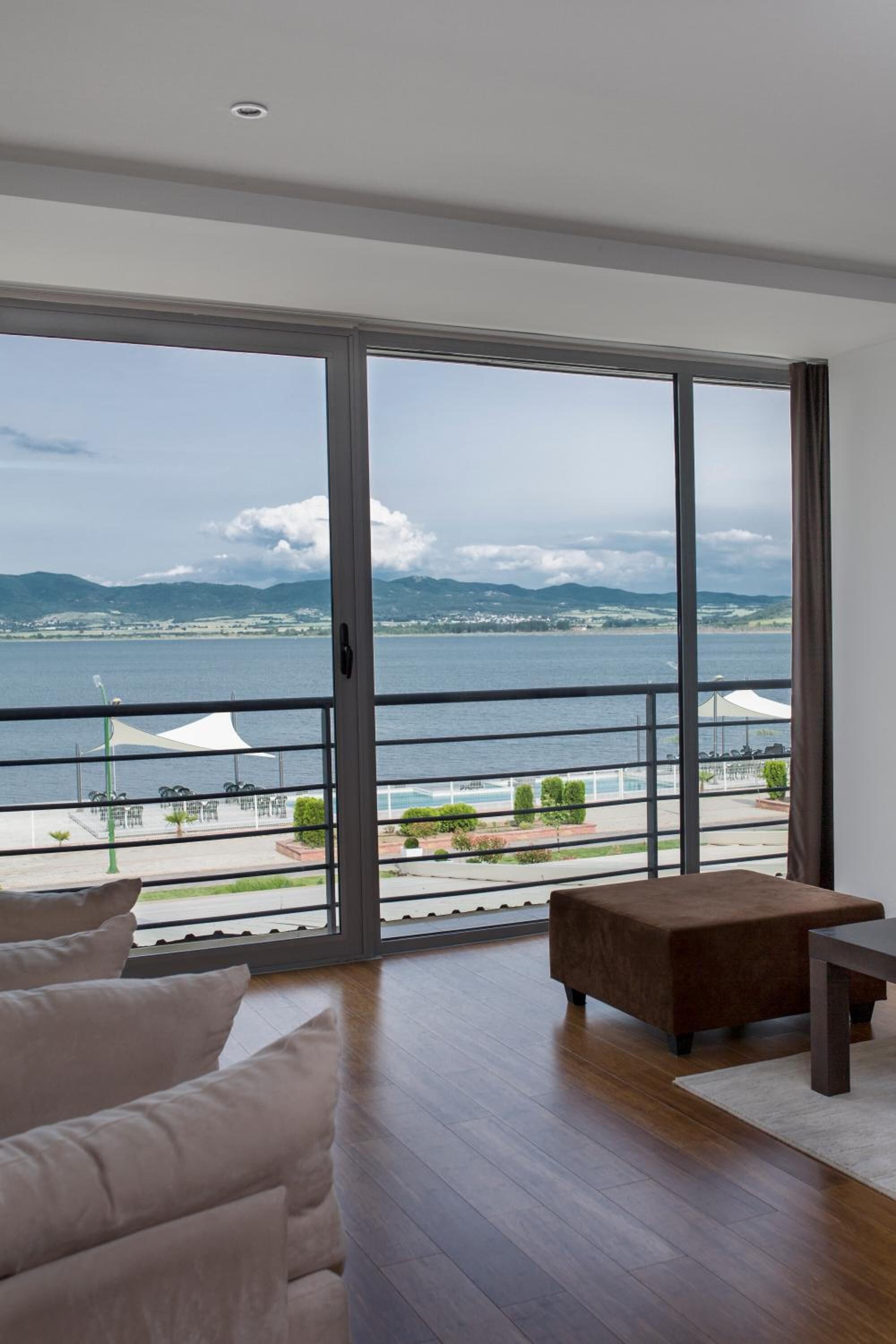 Flat-screen TV, toys, stereo