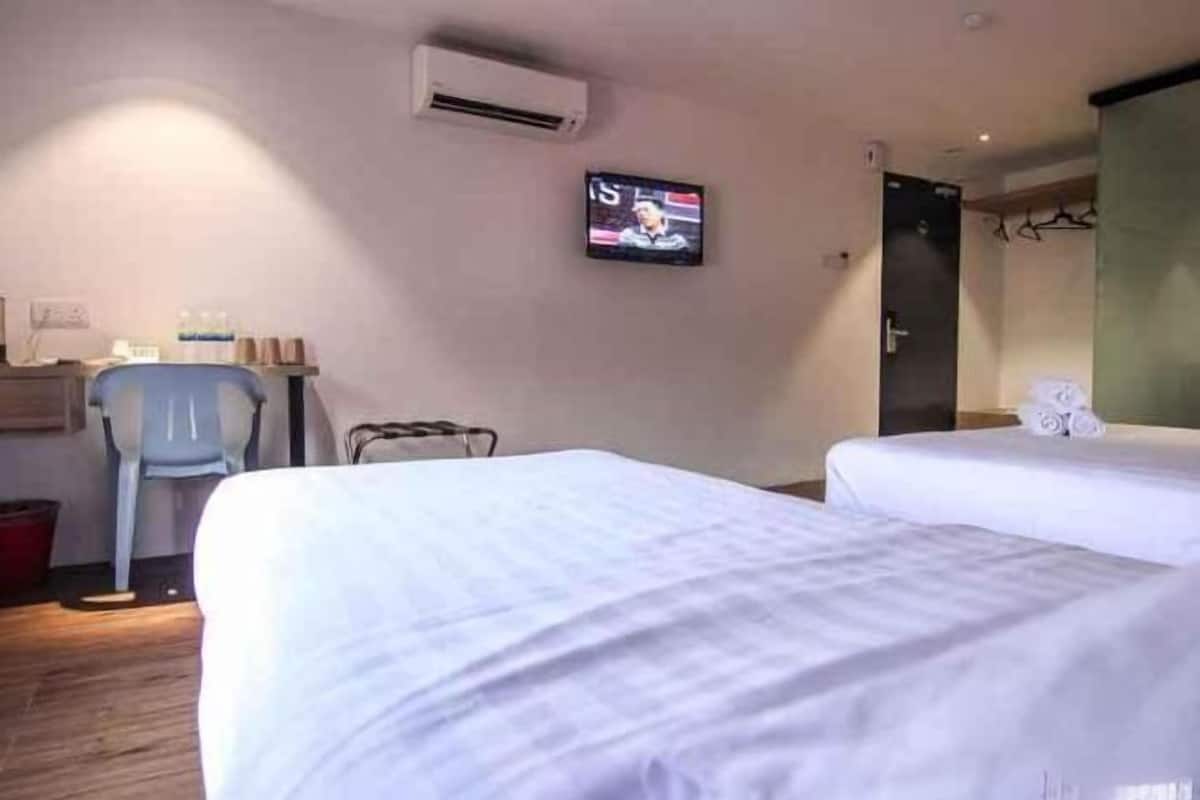 In-room safe, desk, laptop workspace, blackout curtains