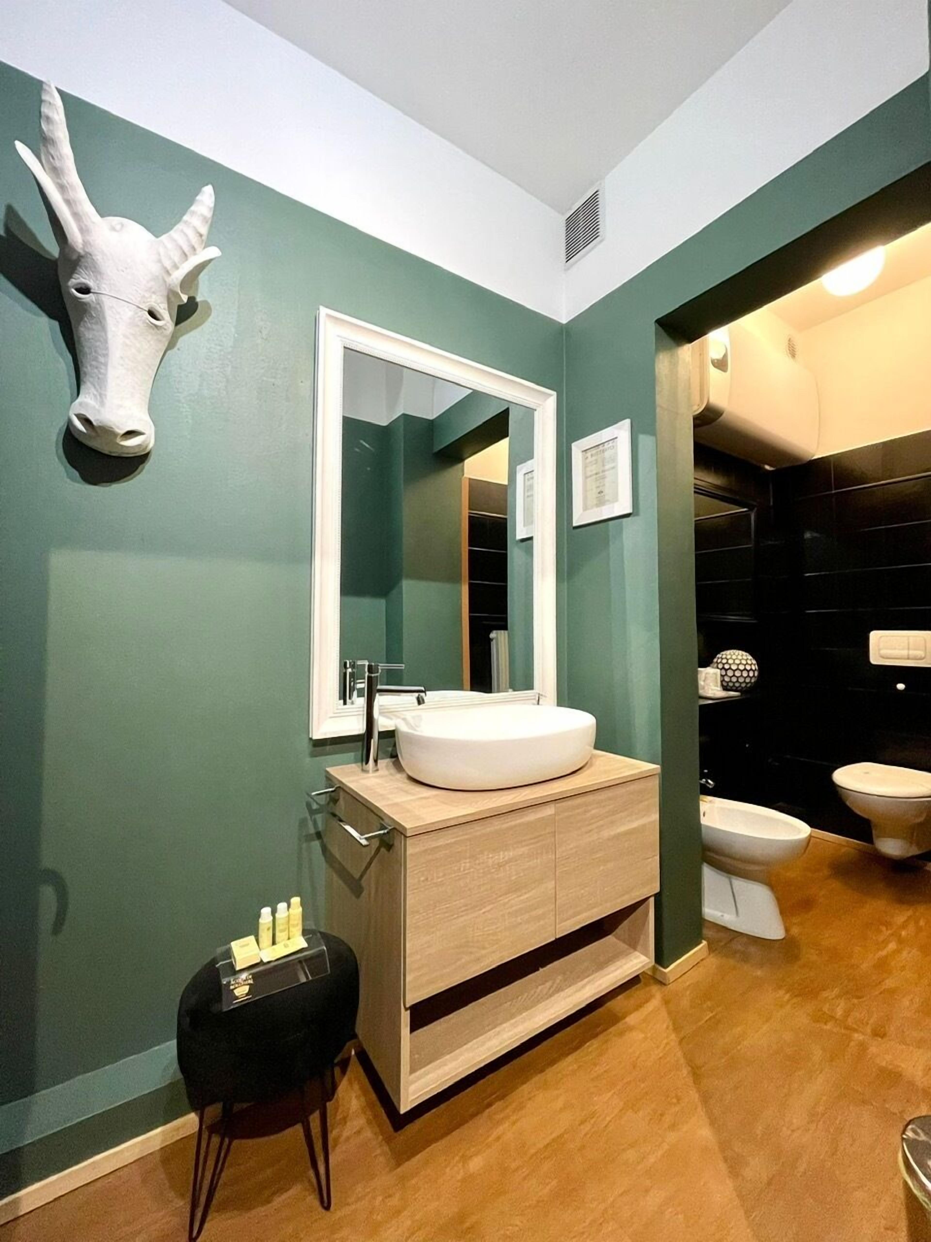 comfort double room (21) | bathroom | shower, hydromassage showerhead, designer toiletries, hair dryer
