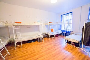 Blackout curtains, iron/ironing board, free WiFi, bed sheets