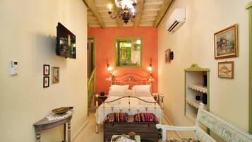 Junior Suite, 1 Queen Bed (One) | Hypo-allergenic bedding, in-room safe, individually decorated, desk