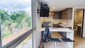 Departamento, 1 cama matrimonial y sofá cama