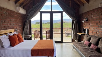 Cabaña clásica, 1 cama Queen size, para no fumadores | Cortinas blackout, tabla de planchar con plancha y wifi gratis