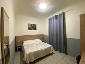 Desk, free WiFi, bed sheets
