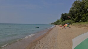 Vlak bij het strand