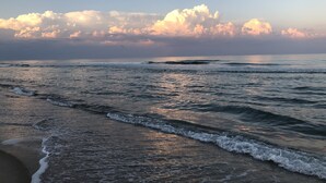 A beach with waves and a clear sky. - 6 Beds, 4 Baths w Elevator LBI - Now Booking 2027 limited 2026 dates still avail (Beach Haven)