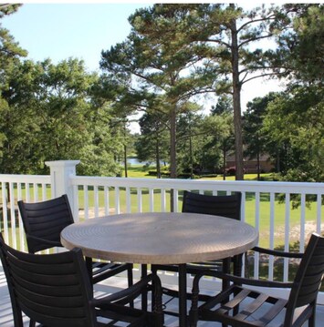 Our balcony over looking the golf course 