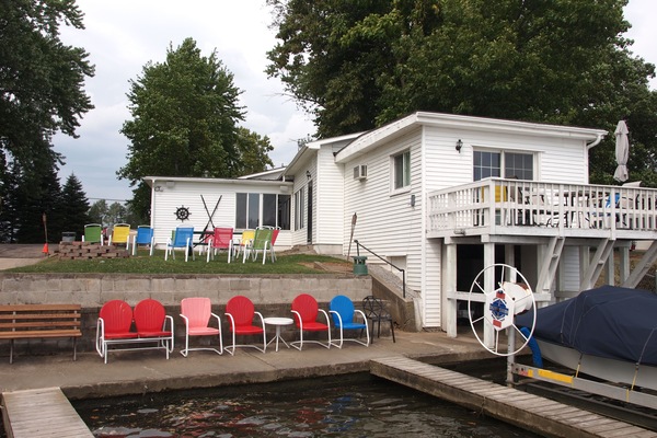 Lake Front, Rental Home is in the background!
