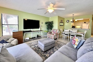 Condo, 2 Bedrooms | Living area | TV, Hulu, streaming services