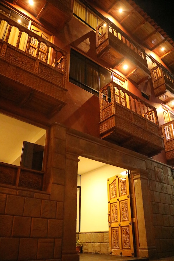 Front of property – evening/night