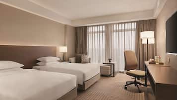 客房, 2 张单人床 (Den, No Sofa Bed) | 1 多间卧室、高档床上用品、羽绒被、迷你吧