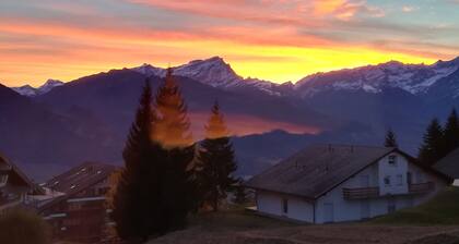 Gemütliche & romantische Chalet-Wohnung mit Bergblick: Ideal zum Skifahren & Wandern