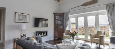 Smart TV, DVD player, books