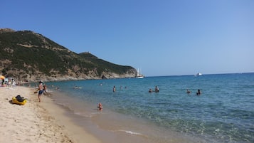 Una spiaggia nelle vicinanze, teli da spiaggia