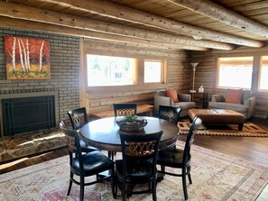 Dining - 5BR/5.5BA Renovated Historic Log Cabin in the Heart of Town! (Grand Lake)